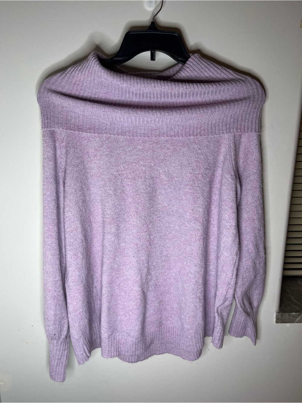 Philosophy Lilac Off-Shoulder Knit Sweater